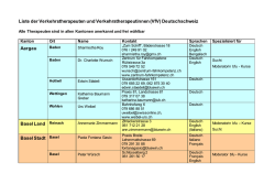 Liste der Verkehrstherapeuten und Verkehrstherapeutinnen (VfV