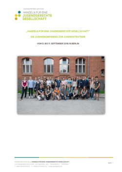 Dokumentation der Jugendkonferenz
