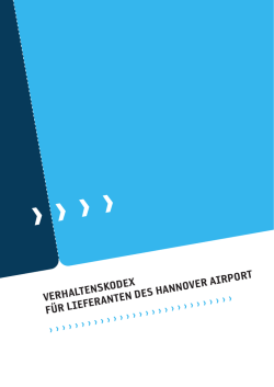 verhaltenskodex für lieferanten des hannover airport