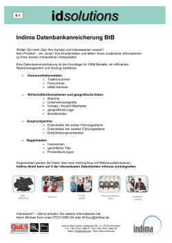 erfahren b2b - Indima direct GmbH