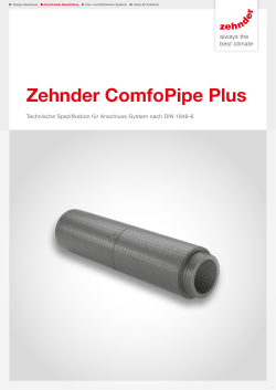 Zehnder ComfoPipe Plus