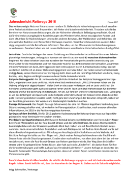Jahresbericht Reitwege 2016