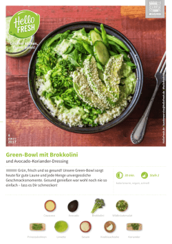Green-Bowl mit Brokkolini