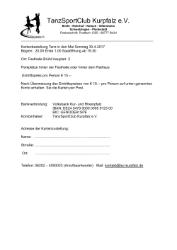 Bestellformular - TSC Kurpfalz eV