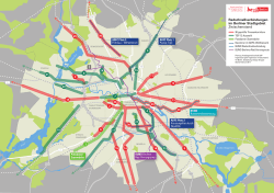 Karte mit Routenvorschlägen zu Radschnellverbindungen im