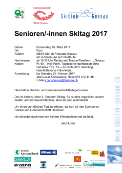 Seniorenskitag Einladung 2017