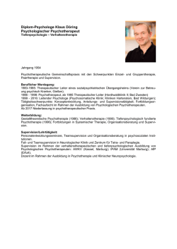 D&ouml;ring, Klaus - G&ouml;ttinger Akademie f&uuml;r Psychotherapie e. V.