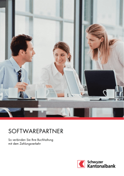 softwarepartner - Schwyzer Kantonalbank