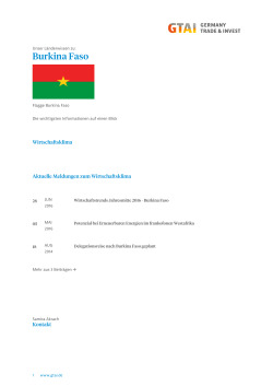 GTAI - Burkina Faso