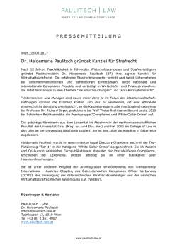 Pressemitteilung 28.2.2017