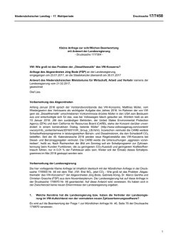 Drs. 17/7458 - Nieders&auml;chsischer Landtag