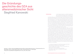 40 Jahre DZA - Deutsches Zentrum für Altersfragen