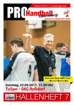 hallenheft 5 - TUSPO Handball Obernburg