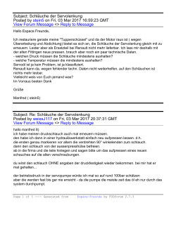 Subject: Schläuche der Servolenkung Posted by stein5 on Fri, 03