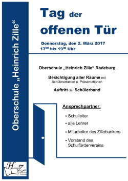 Informationen. - Oberschule "Heinrich Zille" Radeburg