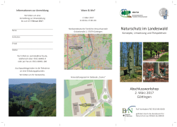 Naturschutz im Landeswald - Nordwestdeutsche Forstliche