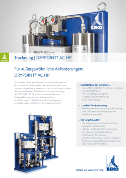 DRYPOINT® AC HP - BEKO TECHNOLOGIES GmbH