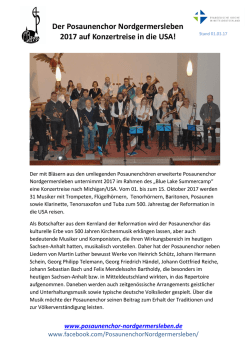 Info Michigan - Posaunenchor Nordgermersleben