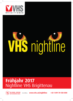 Nightline Flyer 2017 A4.indd - Die Wiener Volkshochschulen
