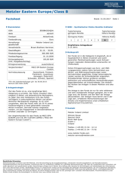 Monatsfactsheet - Metzler