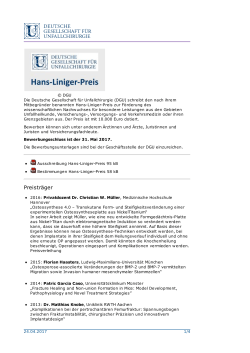 Seite als PDF - Deutsche Gesellschaft für Unfallchirurgie