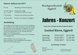 Programm - Musikgesellschaft Eggiwil