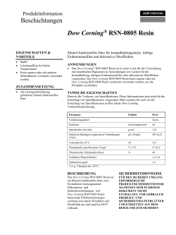 Dow Corning® RSN-0805 Resin | Beschichtungen