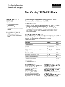 Dow Corning&reg; RSN-0805 Resin | Beschichtungen