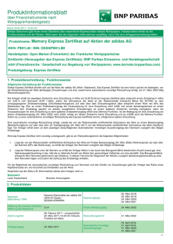 Produktinformationsblatt