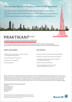 PRAKTIKANT(m/w) - RWTH Aachen University