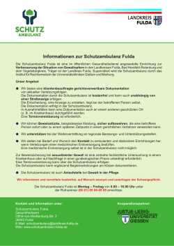 Handout der Schutzambulanz