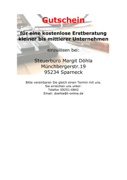 Gutschein - steuerbuero