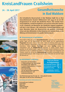 Info und Anmeldung - Kreislandfrauen Crailsheim