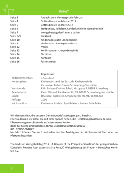 Inhalt - Kirchgemeinde Schneeberg