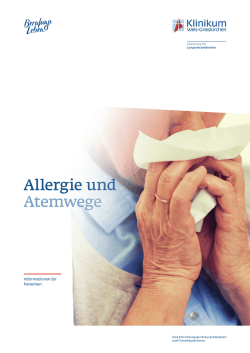 Allergie und Atemwege - Klinikum Wels