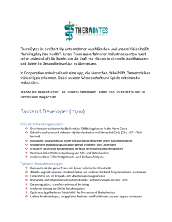 Backend Programmierer/in, München