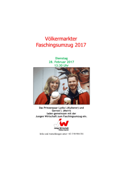 Infos zum Faschingsumzug 2017