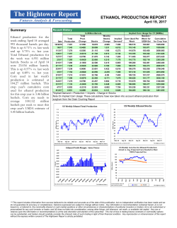 Ethanol Stocks Report