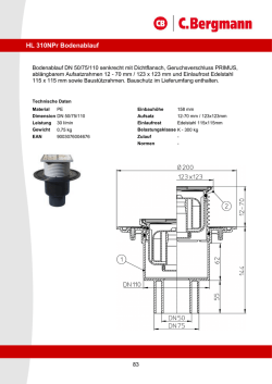 HL 310NPr Bodenablauf - C