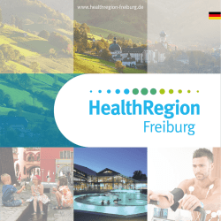 7 Gründe für die HealthRegion Freiburg – Flyer
