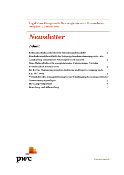 Newsletter - PwC Legal