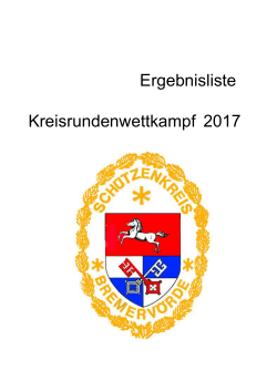 Ergebnisliste_RWK_2017 - Schützenkreis Bremervörde