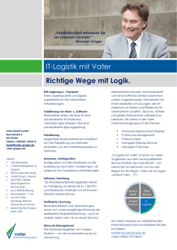 IT-Logistik mit Vater Richtige Wege mit Logik.