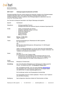 Informationen zu Kurs und Test Gesellschaft und Politik
