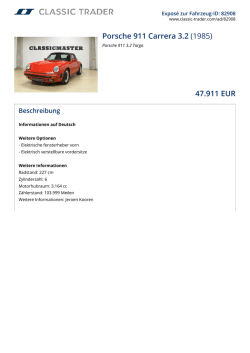 Porsche 911 Carrera 3.2 (1985) 47.911 EUR