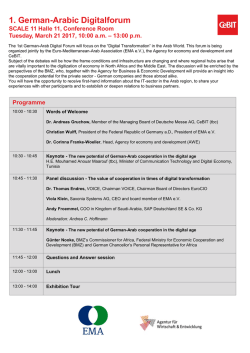 1. German-Arabic Digitalforum