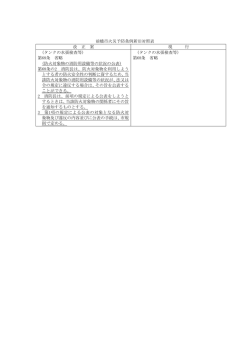 前橋市火災予防条例新旧対照表 改 正 案 現 行 (タンクの水張検査等