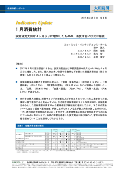 1 月消費統計