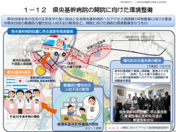 1－12 県央基幹病院の開院に向けた環境整備