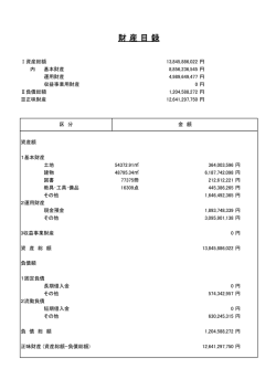 財産目録（PDF）